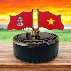 cờ xoay năng lượng mặt trời ( viền vuông)