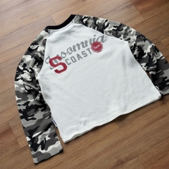 [NEW ARRIVAL] Áo Thun Tay Dài Raglan Camo Cotton Waffle Form Boxy Unisex - TS082
