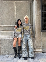 [NEW ARRIVAL] Áo Thun Tay Dài Camo Cotton Waffle Form Boxy Unisex - TS089