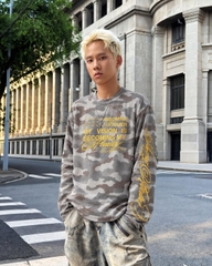 [NEW ARRIVAL] Áo Thun Tay Dài Camo Cotton Waffle Form Boxy Unisex - TS089