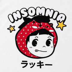[NEW ARRIVAL] Áo Thun Boxy Phối Cổ Lucky Girl INSOMNIA CLUB 250Gsm Cotton - TS068