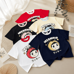 [NEW ARRIVAL] Áo Thun Boxy Phối Cổ Lucky Girl INSOMNIA CLUB 250Gsm Cotton - TS068