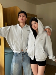 [NEW ARRIVAL] Áo Khoác Hoodie Zip Nỉ Cua 420GSM INSOMNIA Logo Kim Loại Form Boxy Cánh Dơi Unisex - HD017
