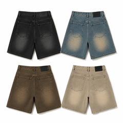 Quần Jean Wash INSOMNIA Form Lửng Ống Rộng Unisex - PS021
