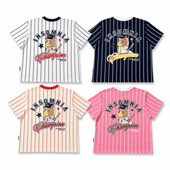 [NEW ARRIVAL] Áo Thun Boxy Cotton Sọc Bóng Chày 