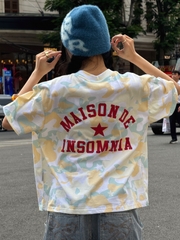 [NEW ARRIVAL] Áo Thun Boxy Camo MAISON DE INSOMNIA Club 250Gsm Cotton - TS075