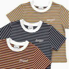 [NEW ARRIVAL] Áo Thun Baby Tee Cotton Sọc Thêu Logo INSOMNIA  - TS081