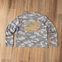 [NEW ARRIVAL] Áo Thun Tay Dài Camo Cotton Waffle Form Boxy Unisex - TS089