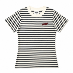 [NEW ARRIVAL] Áo Thun Baby Tee Cotton Sọc Thêu Logo INSOMNIA  - TS081