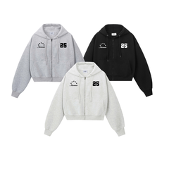 Áo Hoodie Zip 2 Da Form Boxy INSOMNIA Thêu Đắp Chữ Athlete - HD011