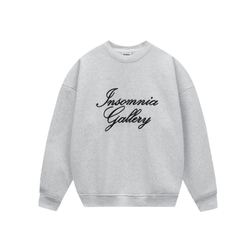 [NEW ARRIVAL] Áo Nỉ Bông Sweater Thêu INSOMNIA Gallery Form Boxy Unisex - HD016