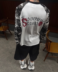 [NEW ARRIVAL] Áo Thun Tay Dài Raglan Camo Cotton Waffle Form Boxy Unisex - TS082