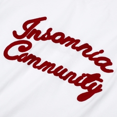Áo Thun Boxy 280GSM Thêu Len INSOMNIA Community Unisex - TS041