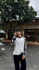 [NEW ARRIVAL] Áo Thun Tay Dài Raglan Camo Cotton Waffle Form Boxy Unisex - TS082