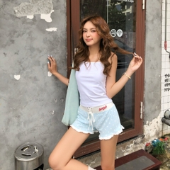 [NEW ARRIVAL] Quần Short Nữ Hoạ Tiết Chấm Bi Thêu 