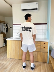 [NEW ARRIVAL] Áo Thun Waffle Cotton In Phồng Maison De Insomnia Form Boxy Unisex - TS079