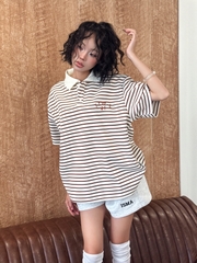 [NEW ARRIVAL] Áo Polo Boxy Stripes Thêu 