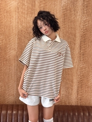 [NEW ARRIVAL] Áo Polo Boxy Stripes Thêu 