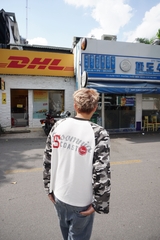 [NEW ARRIVAL] Áo Thun Tay Dài Raglan Camo Cotton Waffle Form Boxy Unisex - TS082