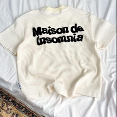 [NEW ARRIVAL] Áo Thun Waffle Cotton In Phồng Maison De Insomnia Form Boxy Unisex - TS079