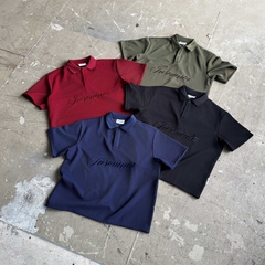 [NEW ARRIVAL] Áo Polo Cotton Waffle Basic Form Boxy Thêu Logo INSOMNIA - TS087