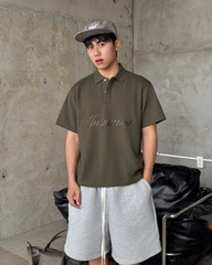 [NEW ARRIVAL] Áo Polo Cotton Waffle Basic Form Boxy Thêu Logo INSOMNIA - TS087