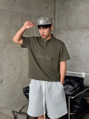 [NEW ARRIVAL] Áo Polo Cotton Waffle Basic Form Boxy Thêu Logo INSOMNIA - TS087
