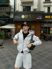 [NEW ARRIVAL] Áo Khoác Hoodie Zip Nỉ Cua 420GSM INSOMNIA Logo Kim Loại Form Boxy Cánh Dơi Unisex - HD017