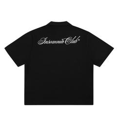 [NEW ARRIVAL] Áo Polo Boxy Nỉ 2 Da Thêu INSOMNIA CLUB Chống Nhăn, Không Xù Lông - TS063