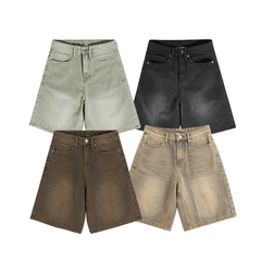 Quần Jean Wash INSOMNIA Form Lửng Ống Rộng Unisex - PS021
