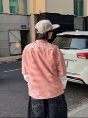 [NEW ARRIVAL] Áo Sơ Mi Caro Thêu Form Boxy Nam Nữ Unisex Thêu Viền INSOMNIA - TS074