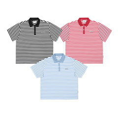 Áo Polo Boxy Stripes INSOMNIA Cotton Đính Tag Da - TS055