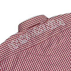 [NEW ARRIVAL] Áo Sơ Mi Caro Thêu Form Boxy Nam Nữ Unisex Thêu Viền INSOMNIA - TS074