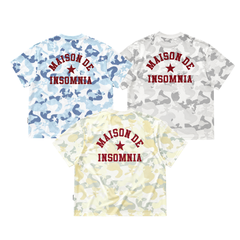 [NEW ARRIVAL] Áo Thun Boxy Camo MAISON DE INSOMNIA Club 250Gsm Cotton - TS075