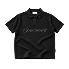 [NEW ARRIVAL] Áo Polo Cotton Waffle Basic Form Boxy Thêu Logo INSOMNIA - TS087