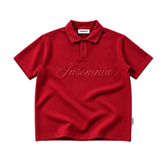 [NEW ARRIVAL] Áo Polo Cotton Waffle Basic Form Boxy Thêu Logo INSOMNIA - TS087