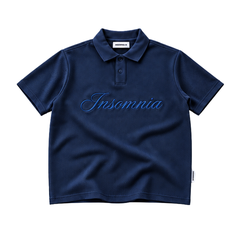 [NEW ARRIVAL] Áo Polo Cotton Waffle Basic Form Boxy Thêu Logo INSOMNIA - TS087