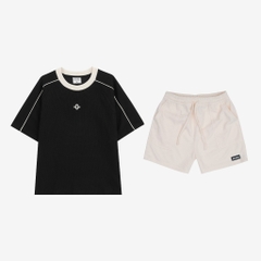 Combo Set Bộ INSOMNIA Unisex Áo Thun Waffle + Quần Short Waffle CB003