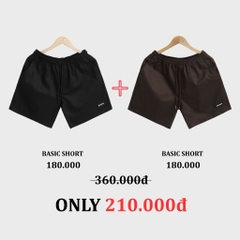 Combo 2 Quần Short Kaki INSOMNIA Unisex Form Ngắn Trên Gối - CB002