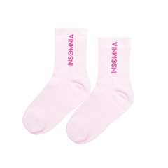 [Quà Tặng] Vớ INSOMNIA Socks Cổ Trung Unisex Local Brand Kem Hồng Đen Trắng