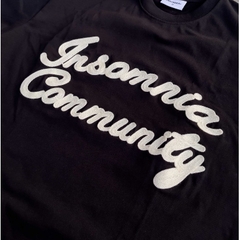 Áo Thun Boxy 280GSM Thêu Len INSOMNIA Community Unisex - TS041
