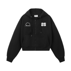 Áo Hoodie Zip 2 Da Form Boxy INSOMNIA Thêu Đắp Chữ Athlete - HD011