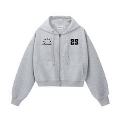 Áo Hoodie Zip 2 Da Form Boxy INSOMNIA Thêu Đắp Chữ Athlete - HD011
