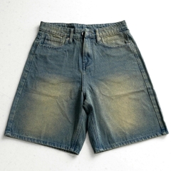 Quần Jean Wash INSOMNIA Form Lửng Ống Rộng Unisex - PS021