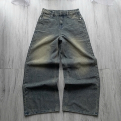 Quần Jean Wash INSOMNIA Ống Suông Rộng Unisex - PS020