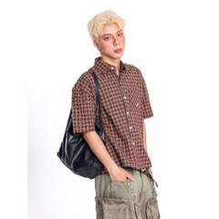Áo Sơ Mi Caro Thêu Form Boxy Nam Nữ Unisex INSOMNIA - TS056