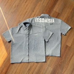 [NEW ARRIVAL] Áo Sơ Mi Denim Wash Form Boxy INSOMNIA CLUB - TS070