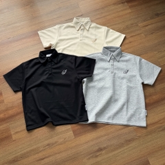 [NEW ARRIVAL] Áo Polo Boxy Nỉ 2 Da Thêu INSOMNIA CLUB Chống Nhăn, Không Xù Lông - TS063