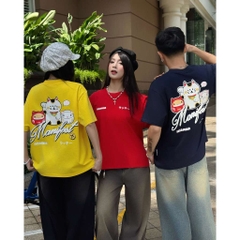 [NEW ARRIVAL] Áo Thun Boxy In Phồng Lucky Cat Manifest INSOMNIA CLUB 250Gsm Cotton - TS067