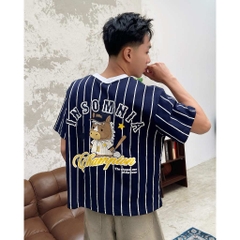 [NEW ARRIVAL] Áo Thun Boxy Cotton Sọc Bóng Chày 